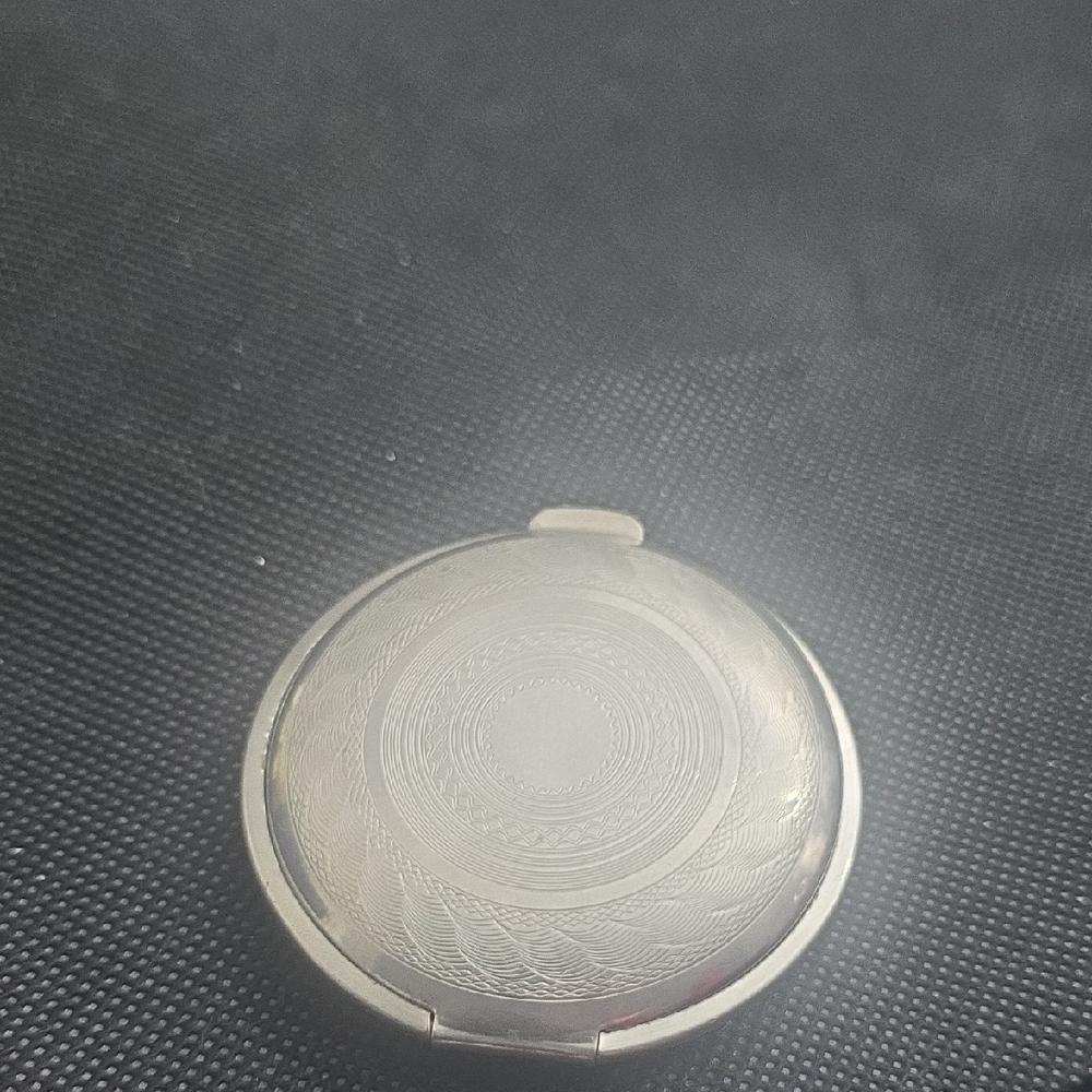 Silver Compact Mirror Richard Hudnut